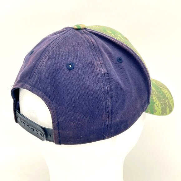 Dallas Cowboys Veterans NFL Camo & Navy OSFA Cap Hat American Flag Patch & Star - Picture 10 of 16